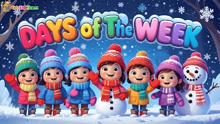 Days of the Week Song ❄️ Winter Kids Rhyme | Learning Days Song for Children