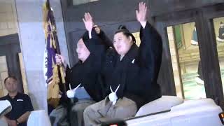 横綱大の里関、優勝おめでとうございます。優勝パレード！ 令和7年大相撲秋場所千秋楽 #sumo #相撲 #大相撲 #大の里