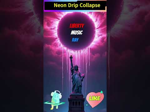 neon drip collapse short