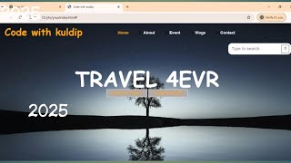 Create Travel Website Design using HTML and CSS in 2025