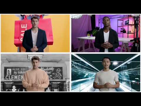 Make synthesia ai spokesperson video with human avatar in all languages for ads