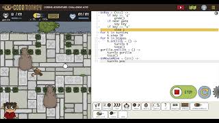 Coding Adventure part 3 challenge# 210/codemonkey work out.