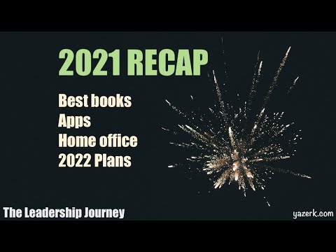 2021 Recap (Best books, best apps, morning productivity routine, home office, plans for 2022)