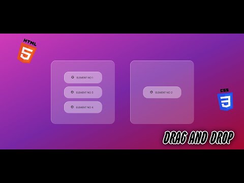 Drag & Drop Elements  Made With Pure HTML CSS JavaScript || 💥Free Source Code Available in Portfolio
