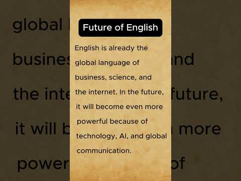 Future of English | Why English Will Keep Changing #learnenglish #shorts