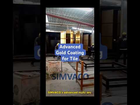 Golden Tiles Transformed: Explore SIMVACO’s Multi-Arc Coating Technology #pvdcoating