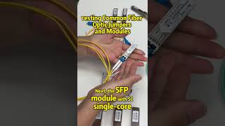 Testing Common Fiber Optic Jumpers and Modules #fiberoptics #electrical #saudiarabia