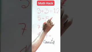 Amazing math trick.   #math #mathchallange #mathsolution #mathtutor #reasoning