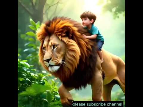 😱 omg  Jungle me sher ki kahani #ai #aivideo #shorts #shortvideo #lion #forest