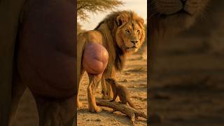 Lion lets tiny mongoose help him 🐾🦁
