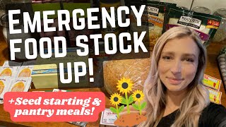 FOOD SHORTAGE PREP || EMERGENCY MEAL IDEAS || PREPPER PANTRY STOCK UP!