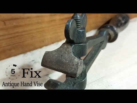 [5 Minute Fix] Antique German Hand Vise restoration