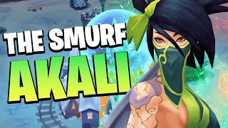 I'M A SMURF ON AKALI...