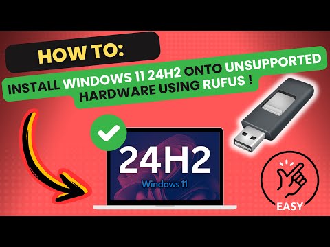 Install Windows 11 24H2 onto UNSUPPORTED hardware with RUFUS!