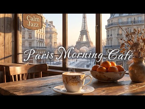 Paris Café Jazz – Cozy Eiffel Tower Morning Ambience for Relaxation & Focus