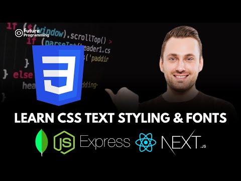 9- CSS Text Styling: Learn  CSS Text Properties, Font Styles, Fonts Properties & More in Urdu/Hindi