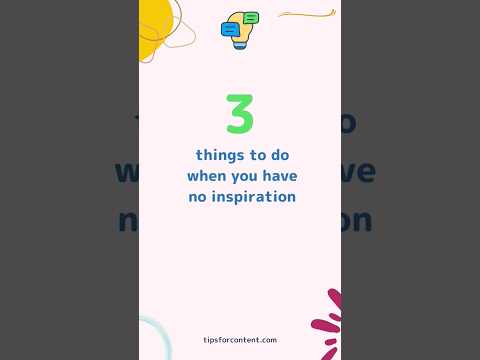 3 things to do when you need #inspiration |  #contentideas #socialmediatips #contentcreation