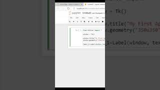 App dev. |Code in Python |Jupyter Anaconda | #youtubeshorts #shorts |4.01