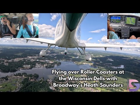 Flying over Roller Coasters at the Wisconsin Dells with Broadway's Heath Saunders
