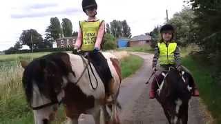 Keira and Kerri hacking out.
