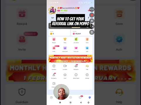 How to get your referral link on Poppo | Get $6 on each referral #referalprogram #PoppoRewards