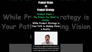 Product #vision vs Product #strategy  #productmanagement #scrum #agilelearning  #agilepeople