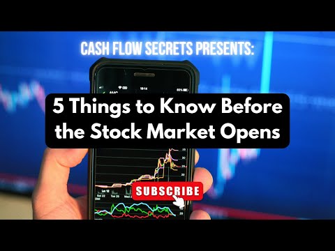 5 Things to Know Before the Stock Market Opens | Daily Trading Tips