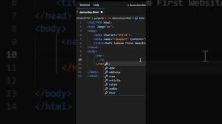 nav tag in html