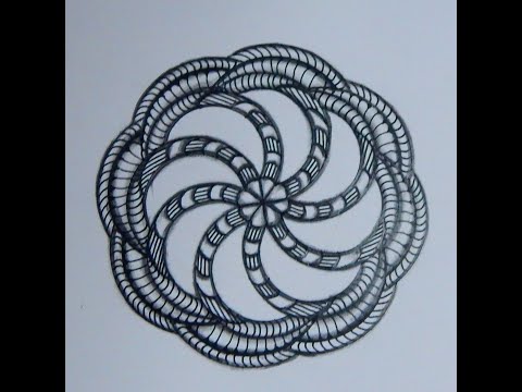 Easy Geometric Zentangle String 3
