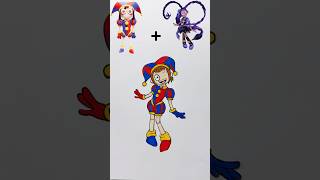 Pomni x Lily Lovebraids | Mixup Game Challenge | Poppy Playtime x Digital Circus #poppyplaytime #art