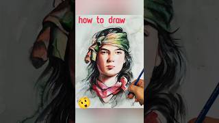 realistic portrait drawing  #shorts #youtubeshorts  #viralshorts  #trendingshortsnow