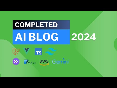 Final AI Blog: Laravel & Vue.js with TypeScript : Dashboard