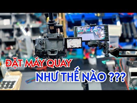 Hướng Dẫn ĐẶT MÁY QUAY, ĐIỆN THOẠI, chế chân tripop như thế nào để làm video Review, chế đồ trên bàn
