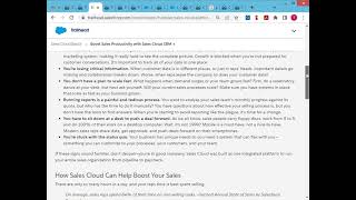 Boost Sales Productivity with Sales Cloud CRM