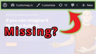 How to fix Missing WordPress Admin Bar