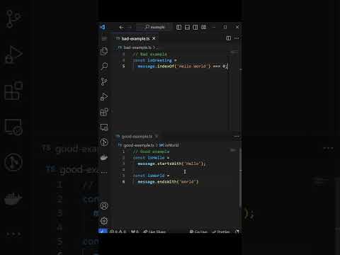 Clean Code - Using startsWith and endsWith for String Checks