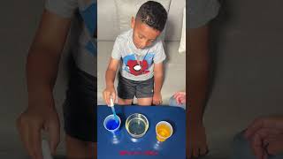 Oil and Water Science Experiment #shorts  #preschoolscience  #preschoollearning