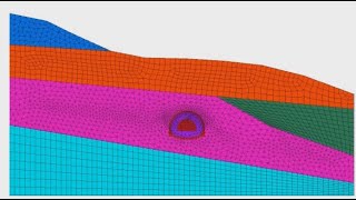 Geometry and Mesh in FLAC3D 7.00 using the Extrusion Version 7.00 (English Subtitle)