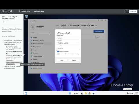12 1 9 Lab Configure Wireless Profiles
