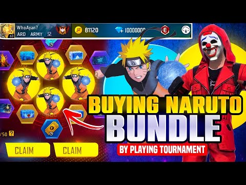 BUYING NARUTO BUNDLE 💥 BY PLAYING TOURNAMENTS 🏴‍☠️🔫 | SOLO TOURNAMENT GAMEPLAY - GAMERZ TIME || Ep-1