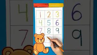 Learning Numbers 1 to 10 and Colors in English 🇬🇧  1️⃣2️⃣3️⃣ #education #preschool #beginner