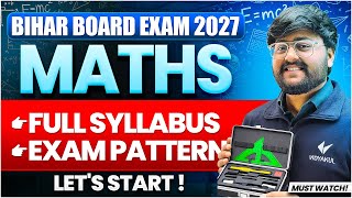 Bihar Board Class 12th Maths Syllabus 2027 | Class 12th Maths 2027 New Exam Pattern & Strategy