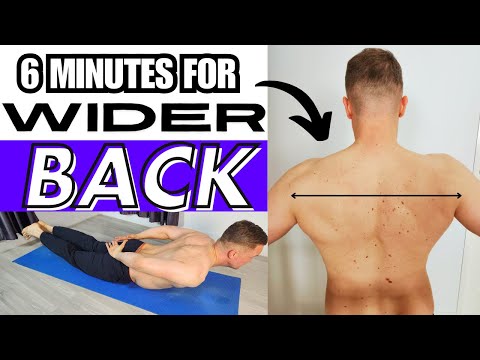 6 Minute Wide Back Workout At Home Without Equipment 💪