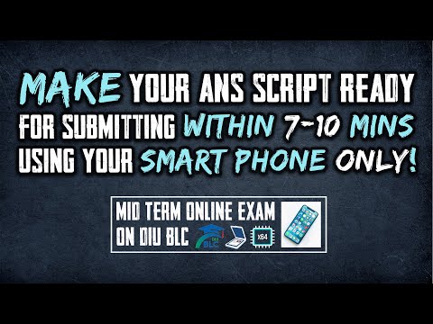 Preparing Answer Script Using MS Word Mobile version| Using Only Smart Phone | DIU BLC Online exam