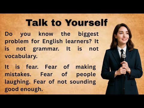 Talk to Yourself and Improve Every Day || Improve Your English || Bookish English 2