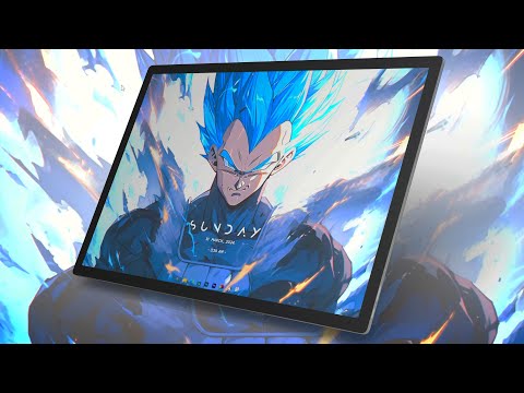 How to make your desktop look better | Dragon Ball Z Theme | Vegeta X Goku