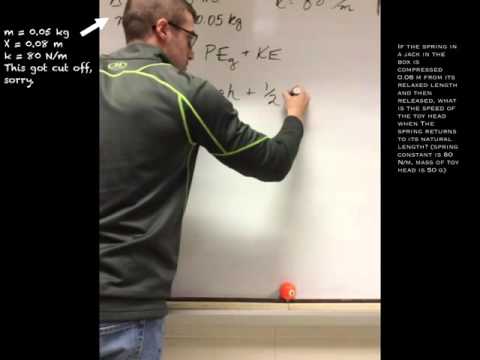 conservation energy sample problem