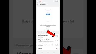 How To Enable 3 Finger Screenshot Settings Realme Narzo 70x 5G #shorts