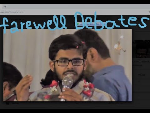 debates farewell at Rashid Minhas Higher secondary school Ali pur||2018||part-1