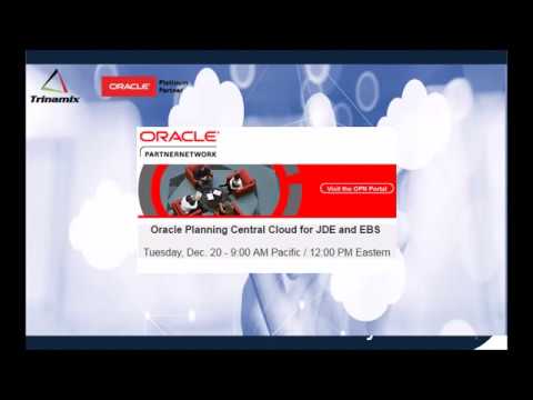 Trinamix Webinar: Oracle Planning Central Cloud on JDE and EBS